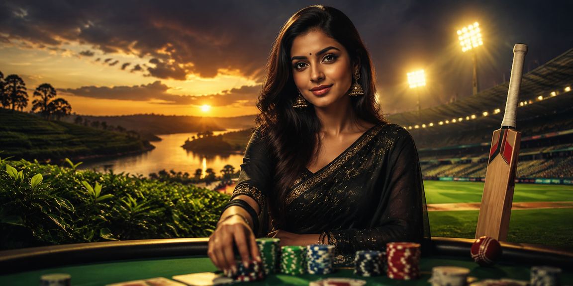 বগুড়ায় চা বাগানের পাশে ক্রিকেট বেটিংয়ে মনোযোগী এক যুবক